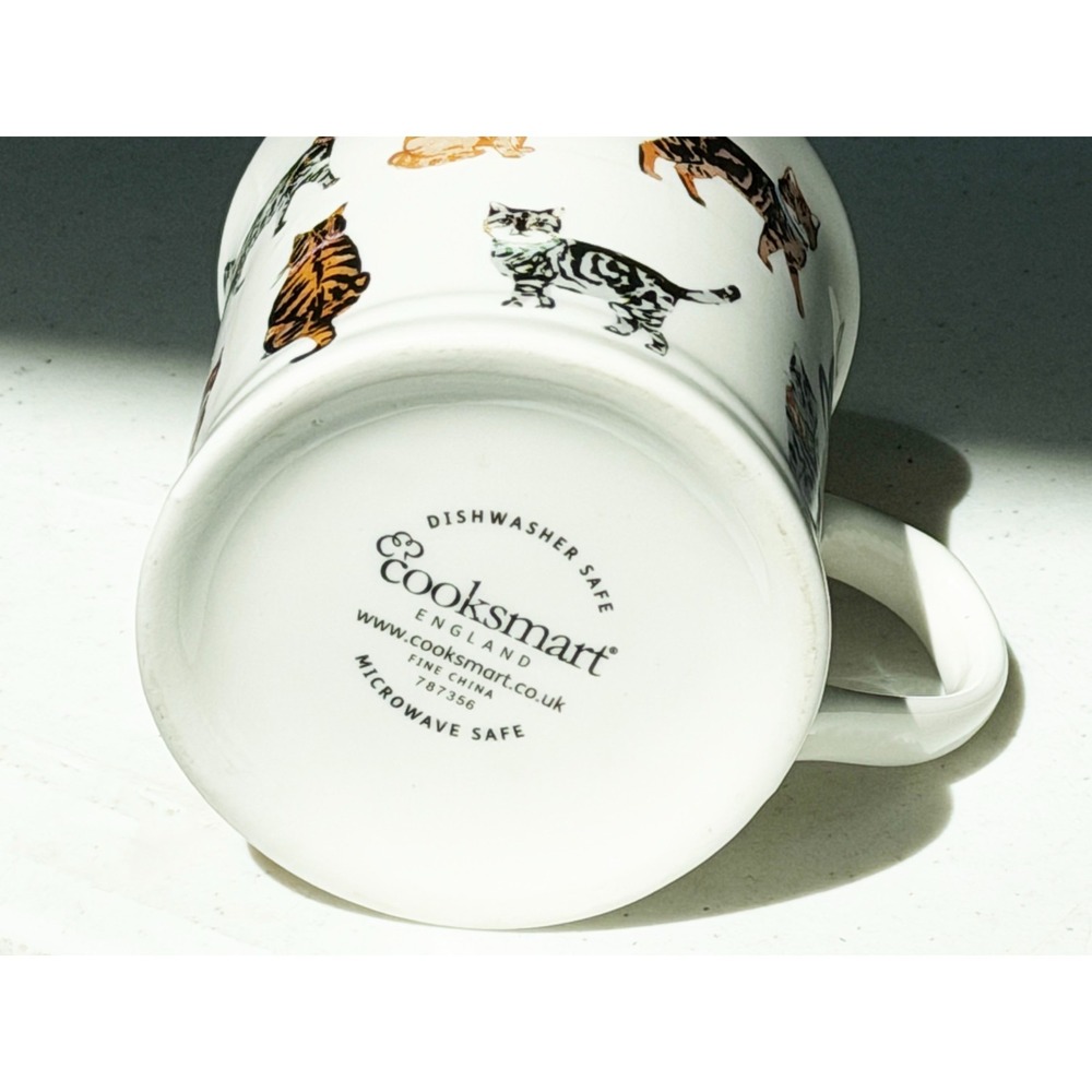 Cooksmart Cats On Parade Design England Fine China Mug Cat Coffee Cup - Picture 7 of 7